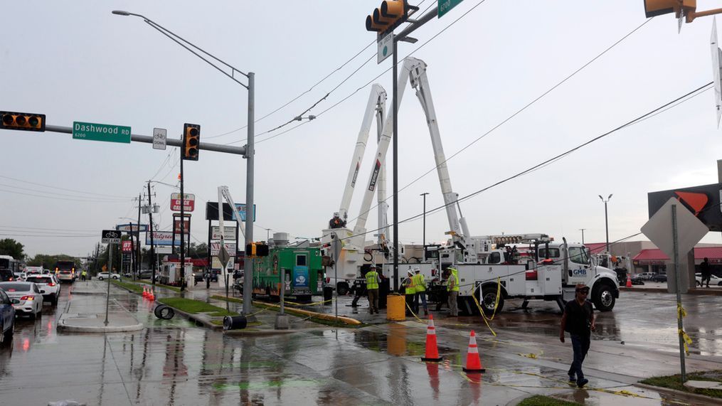 Texas senators interrogated CenterPoint Energy executives about prolonged power outages that affected nearly 3 million people and resulting in 36 heat-related deaths after Hurricane Beryl hit Houston on July 8. (AP Photo/Lekan Oyekanmi)